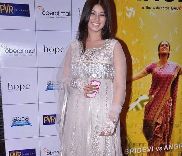 Ayesha Takia seen at 'English Vinglish' premiere.