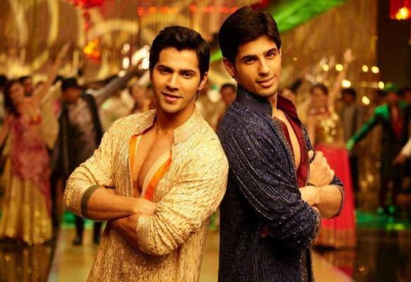 Stars in making Varun Dhawan and Siddharth Malhotra in a still from 'Student of the Year'.