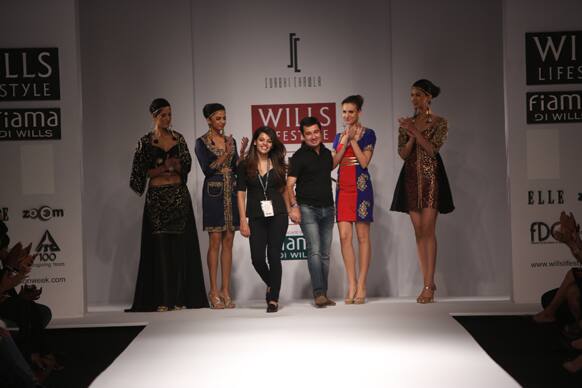 Surbhi Chawla with her models. 