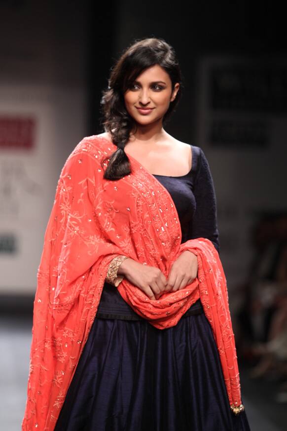 Parineeti Chopra walked the ramp as a showstopper for Manish Malhotra.