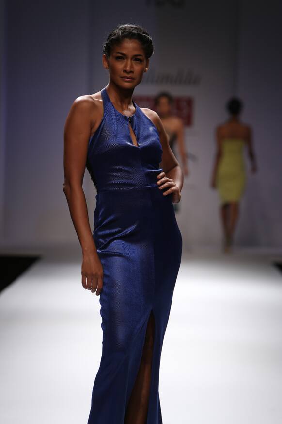 Carol Gracius walks the ramp at the ongoing WLIF Week.