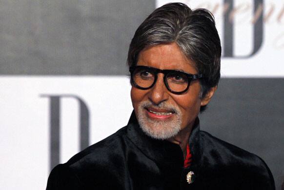 Bollywood star Amitabh Bachchan arrives for a party on the eve of his 70th birthday in Mumbai.