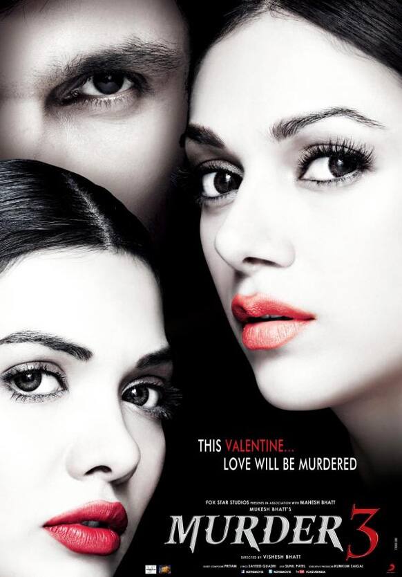 Finally... Presenting the first poster of 'Murder 3'. The film stars Randeep Hooda, Aditi Rao Hydari and Mona Lisa and is set to hit the theatres on February 15, 2013.