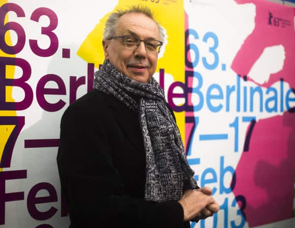 Dieter Kosslick, director of the International Film Festival Berlin, the Berlinale, poses for the media prior to the annual program press conference.