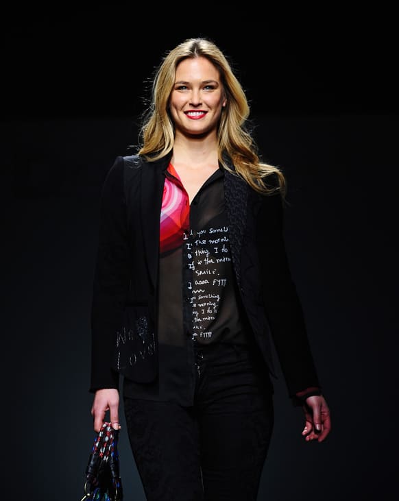 Supermodel Bar Refaeli wears a creation from 