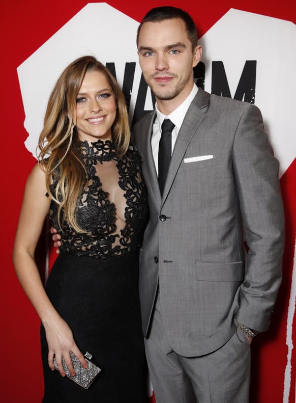 Teresa Palmer and Nicholas Hoult attends the LA Premiere of 