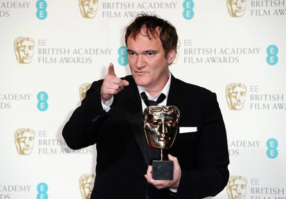 Writer-director Quentin Tarantino holds the award for best Original Screenplay for