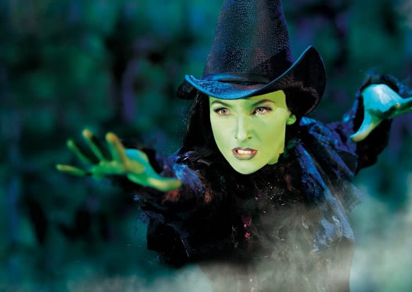 Willemijn Verkaik as Elphaba during a performance of
