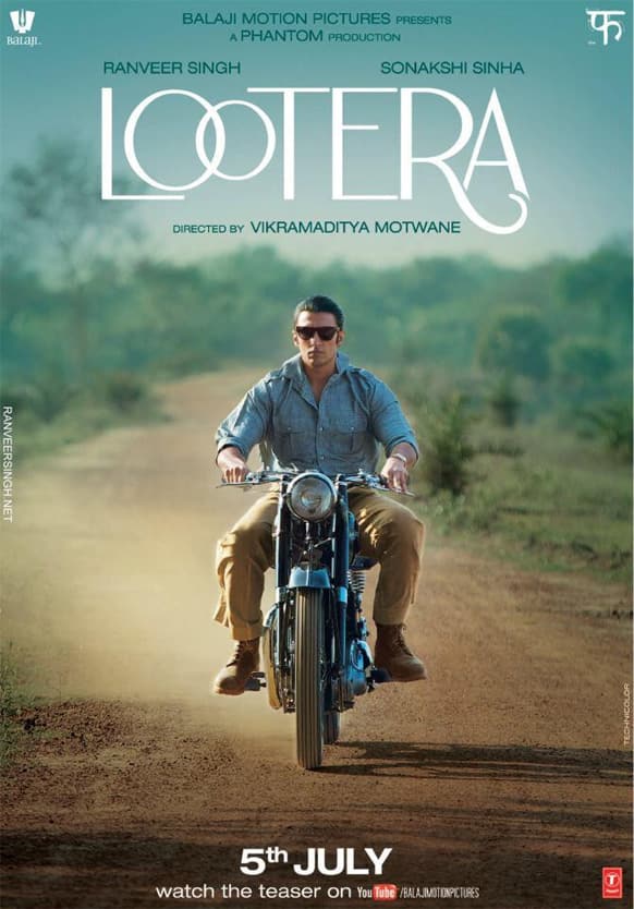 Ranveer Singh looks uber-cool in this poster of 'Lootera'. The period film stars Sonakshi Sinha across the actor.