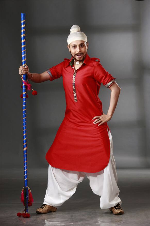 She looked hilarious when she switched from being a village belle to a Sikh boy in 'Dil Bole Hadippa'.
