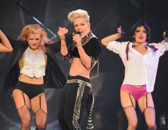 Singer Pink performs during her