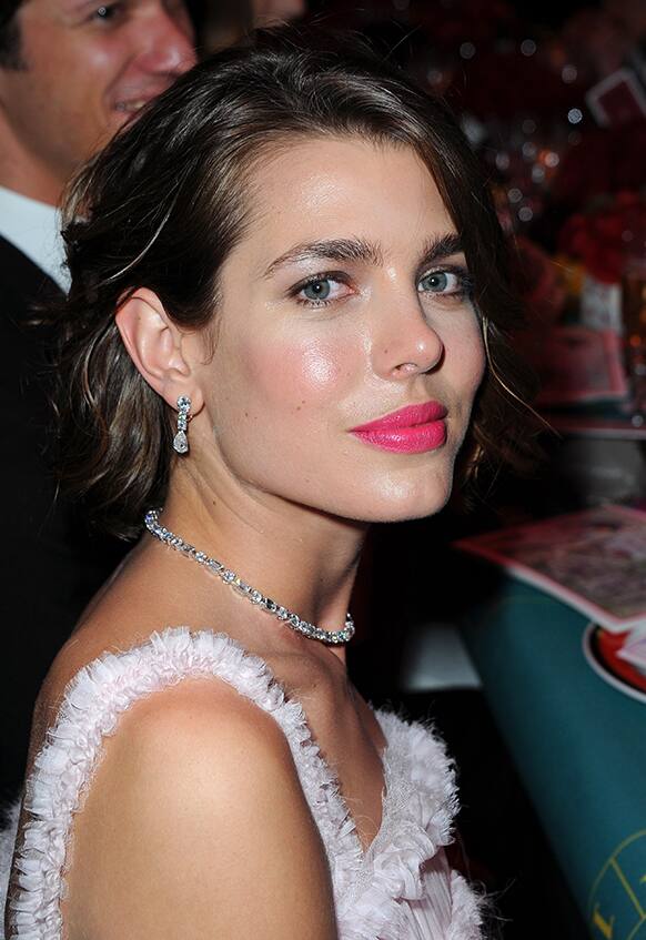 Princess Caroline of Hanover's daughter, Charlotte Casiraghi attends the Rose Ball in Monte Carlo.