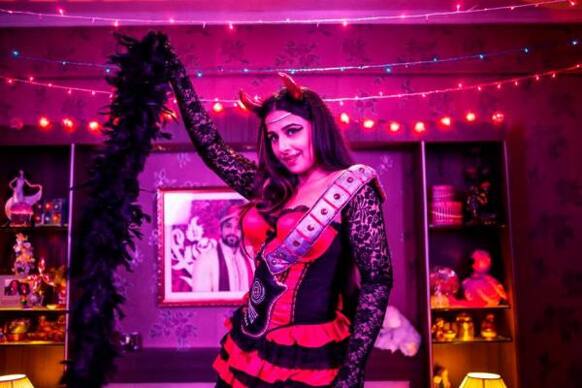 A strikingly different Vidya Balan in a still from her upcoming film 'Ghanchakkar'. The actress will be seen across Emraan Hashmi in the film.