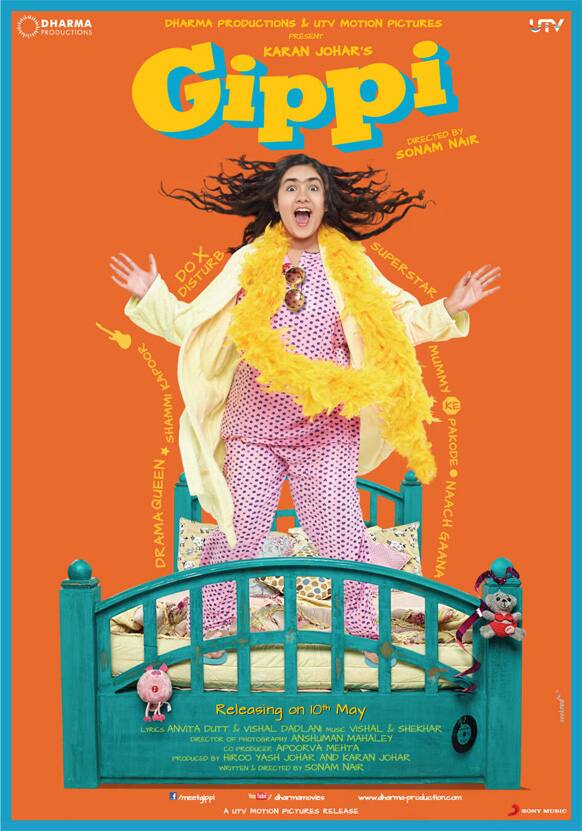 Here's the poster of 'Gippi'. The Dharma Productions' project, according to Karan Johar, is the least expensive of them all!