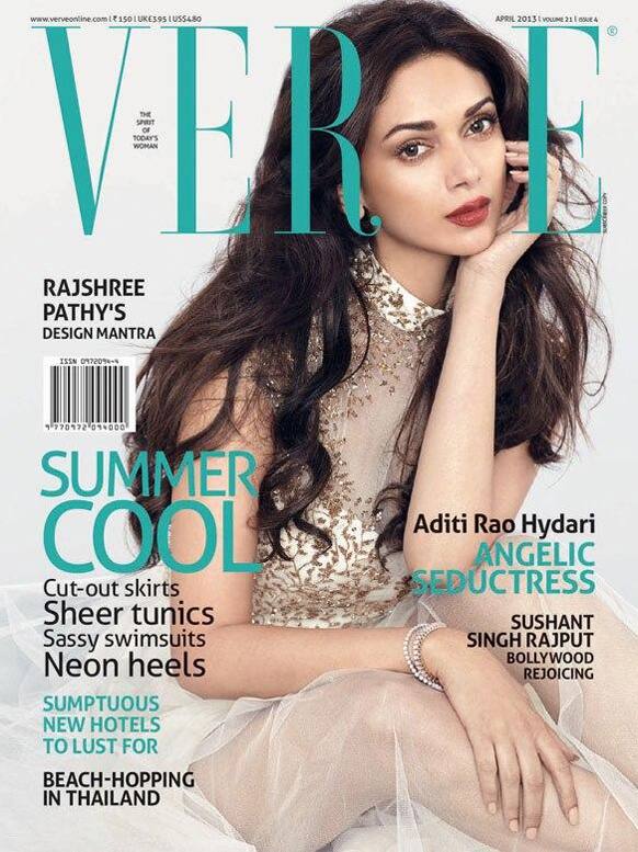 Aditi Rao Hydari looks every bit the 'Angelic Seductress' that the April 2013 issue of Verve - featuring the actress - claims she is!