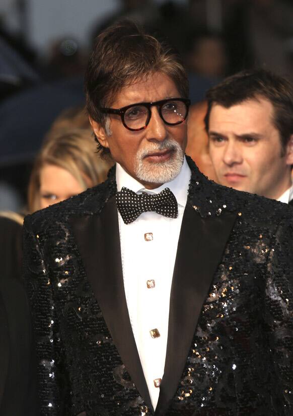 Amitabh Bachchan arrives for the opening ceremony and the screening of The Great Gatsby at the 66th international film festival, in Cannes.