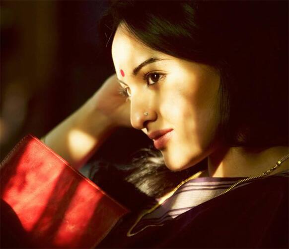 Sonakshi Sinha in a still from the film 'Lootera'. The actress is paired opposite to Ranveer Singh in the period drama.