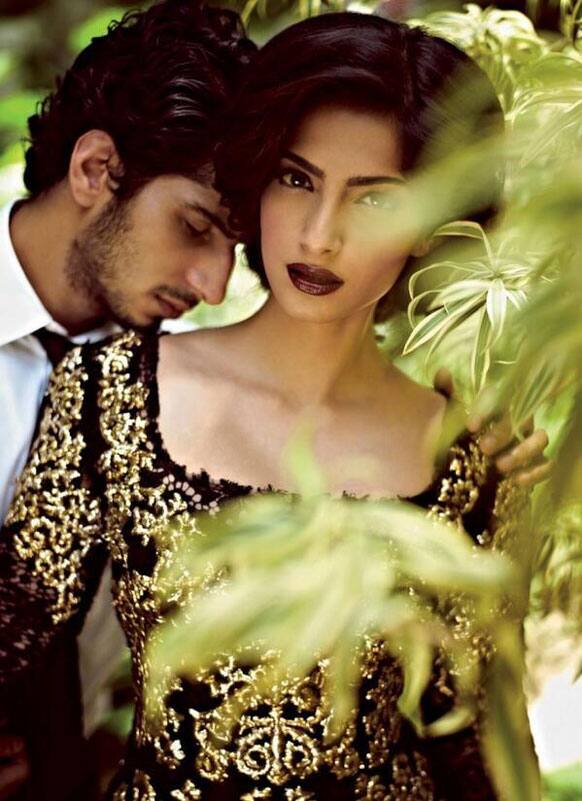 Style Goddess Sonam Kapoor in this romantic shot from the pages of Filmfare magazine's June 2013 issue.