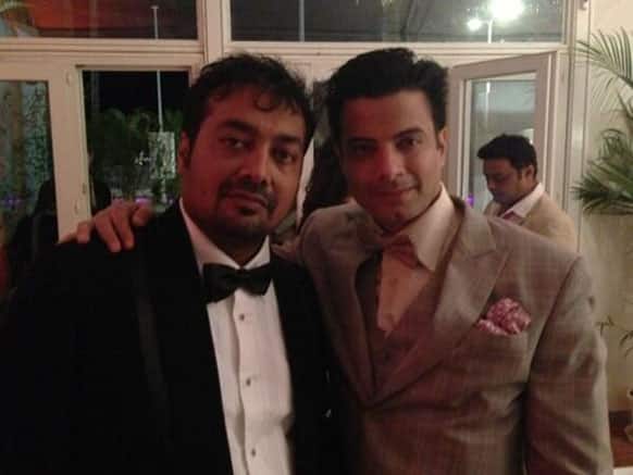 'Ugly' director Anurag Kashyap poses with actor Rahul Bhatt during the movie's special screening at Cannes.
