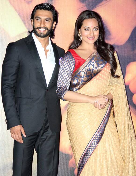 Ranveer Singh and Sonakshi Sinha at the music launch of 'Lootera'.