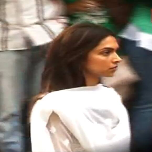 Deepika Padukone attends Priyanka's father's funeral.