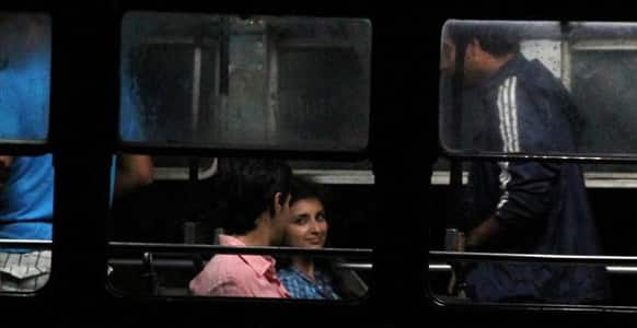 Parineeti Chopra and Sidharth Malhotra spotted on the sets of 'Hasee Toh Phasee'.