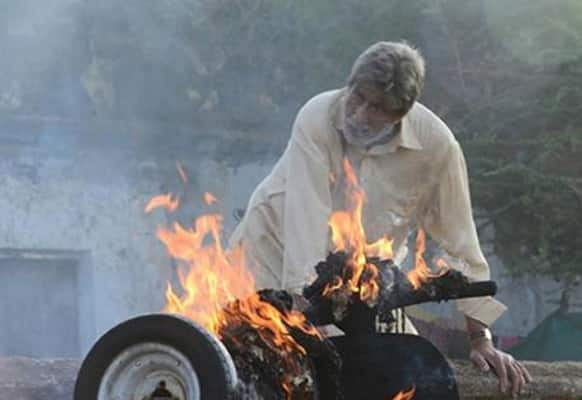 Amitabh Bachchan in a still from Prakash Jha's 'Satyagraha'.