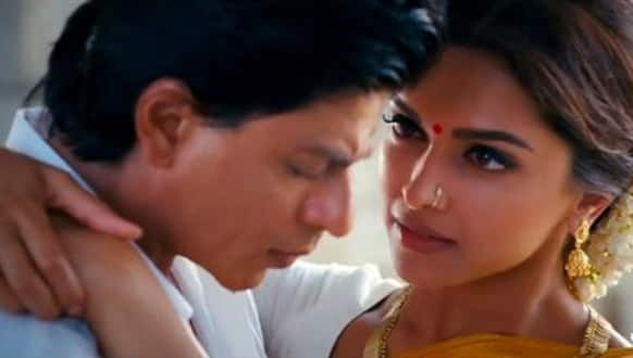 Shah Rukh Khan and Deepika Padukone in a still from 'Chennai Express'.