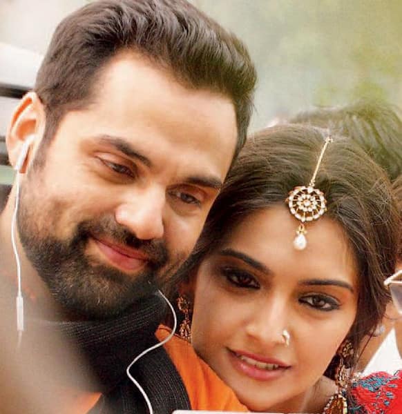 Abhay Deol and Sonam Kapoor on the sets of 'Raanjahanaa'.