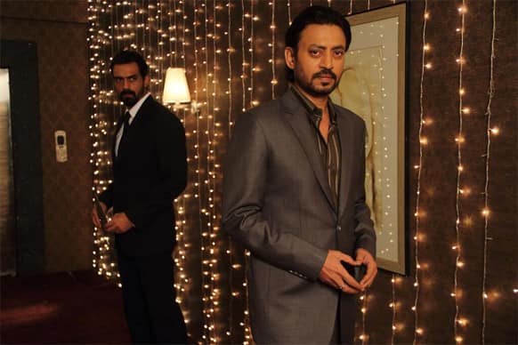 Irrfan Khan and Arjun Rampal in a still from the film 'D-Day'. Directed by Nikhil Advani, the thriller hits theatres July 19. Pic Courtesy: Official Twitter handle of 'D-Day'