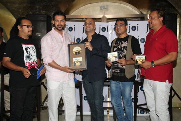 John Abraham was snapped at the launch of Joi Barua's new single 'Pitol Soku'.