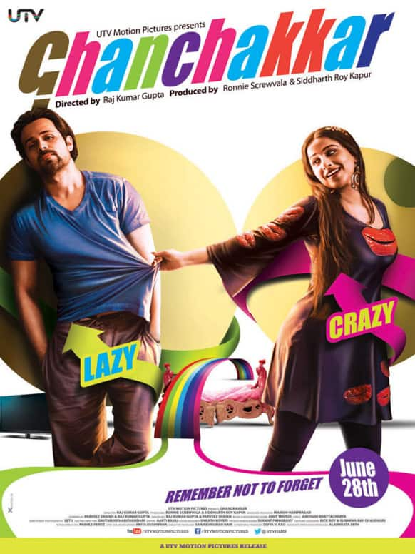 Here's a look at the new poster of the Emraan Hashmi-Vidya Balan starrer 'Ghanchakkar'. The film hits theatres June 28.