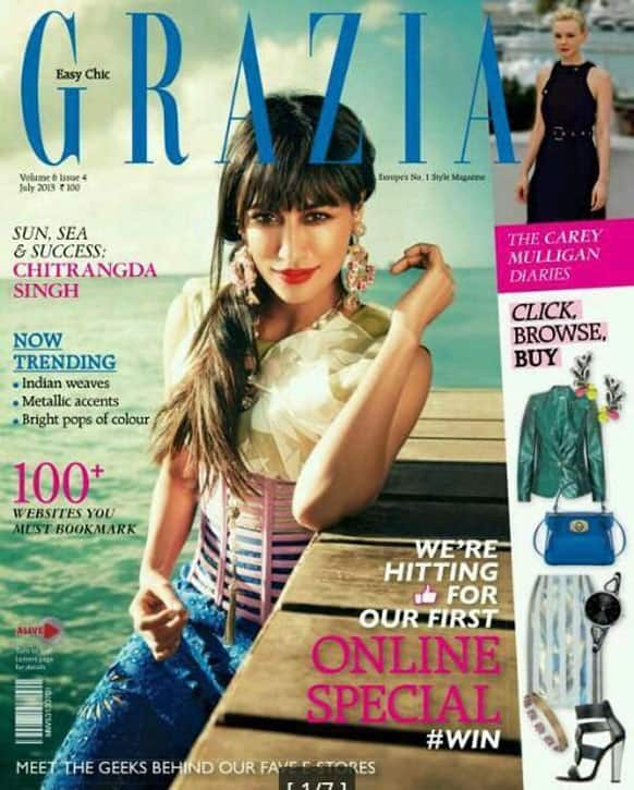 Chitrangada Singh is Grazia India's cover girl for July 2013.