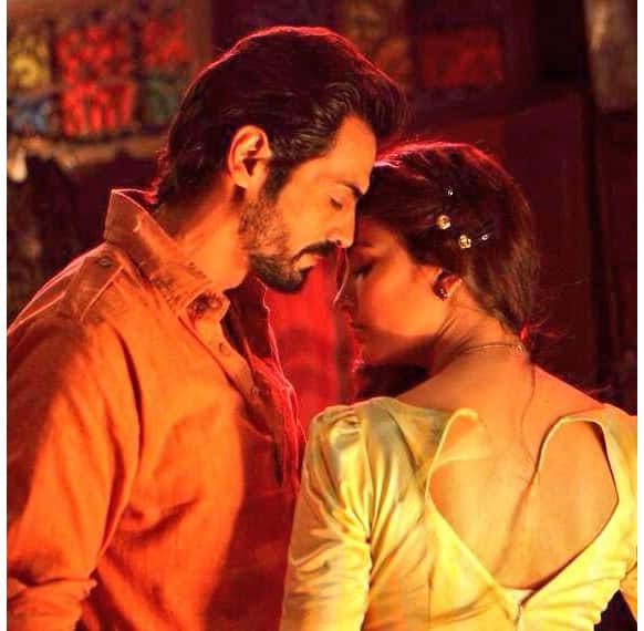 Arjun Rampal and Shruti Hassan in a still from the movie 'D-Day'.