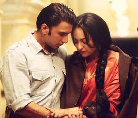 Ranveer Singh and Sonakshi Sinha in a still from the film 'Lootera'.