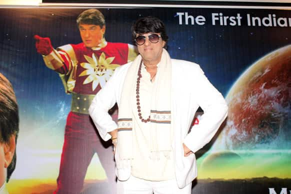 Mukesh Khanna addressing the gathering at the launch event.