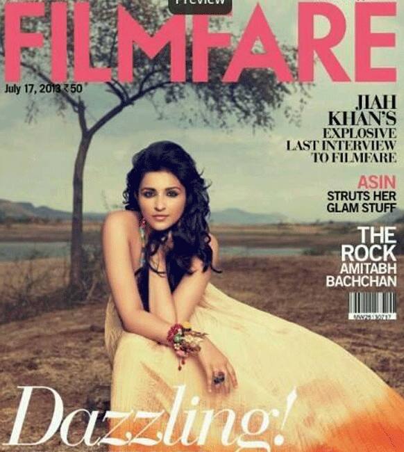 Parineeti Chopra gets covered on the pages on Filmfare's July 2013 issue.