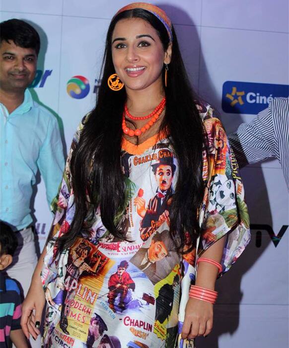 Vidya Balan at a promotional stint for 'Ghanchakkar'.