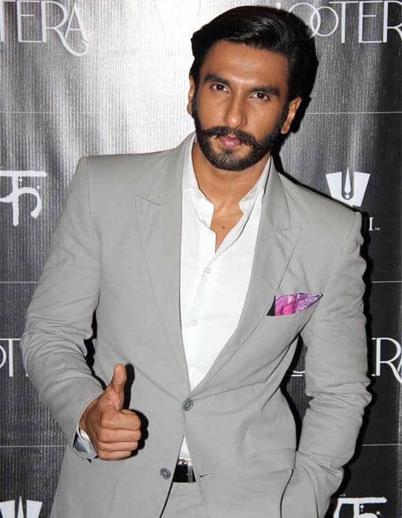 Ranveer Singh poses for a photograph at a special screening of the film 'Lootera'.