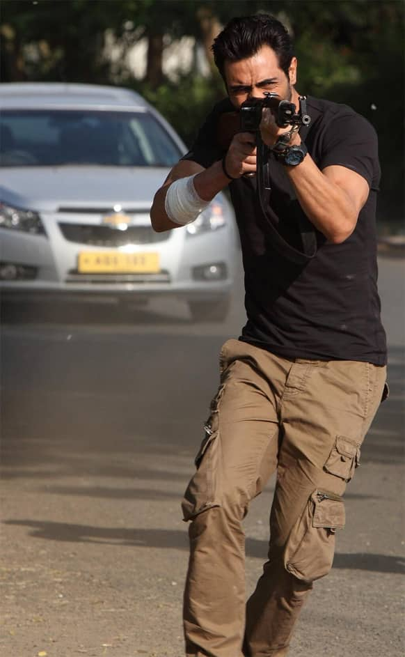 Arjun Rampal in a still from 'D-Day'. Pic Courtesy: Official Twitter handle of 'D-Day'.