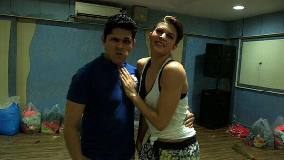 Vishal Malhotra and Jacqueline Fernandez during IIFA 2013 rehearsals.