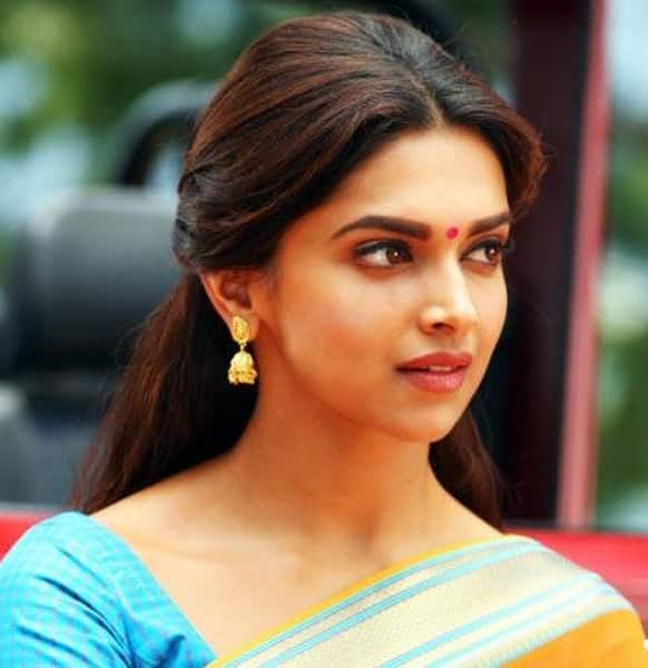 Deepika Padukone in a still from the film 'Chennai Express'. The leggy lass is paired with Shah Rukh Khan in the film.