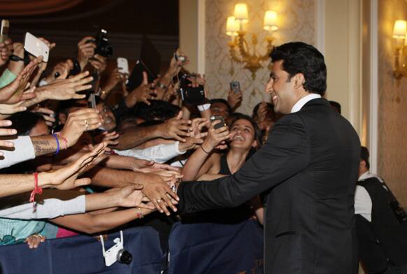 Abhishek Bachchan arrives on the 