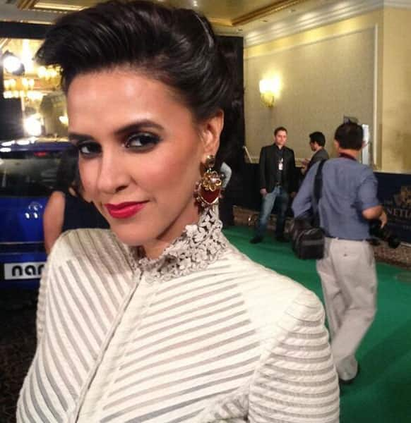 Glamour girl Neha Dhupia at the awards night.