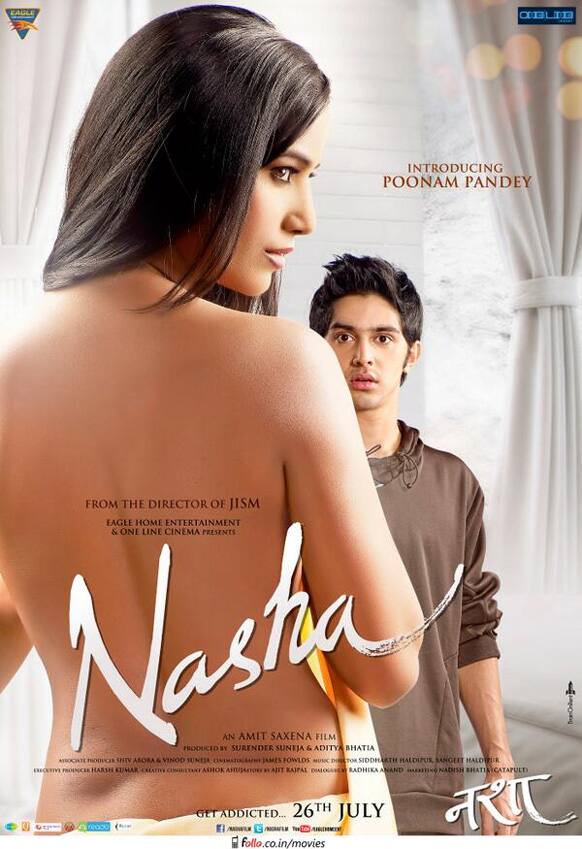 Check out the new poster of Poonam Pandey's debut film 'Nasha'.