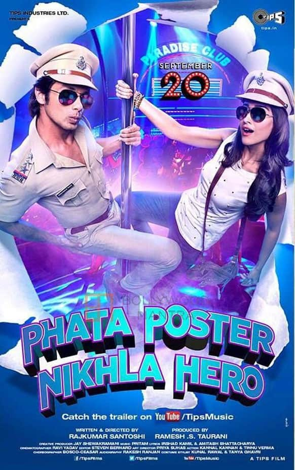 Shahid Kapoor and Illeana in the official poster of 'Phata Poster Nikla Hero'.