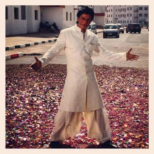 Shah Rukh Khan shoots in Morocco. Image courtesy: Pinkvilla