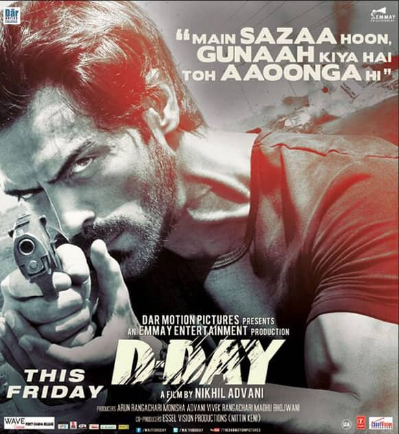 Arjun Rampal in the brand new poster of 'D-Day'. 