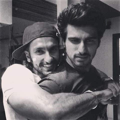 Ranveer Singh and Arjun Kapoor strike a pose. Image courtesy: 'Gunday' Facebook page.