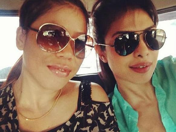 Priyanka Chopra and boxer Mary Kom went for an outing together recently.